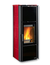 Salamandra a Lenha Nordica Top Design - Giada - Bordeaux