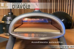 Forno a gás Delivita Diavolo - Acendimento