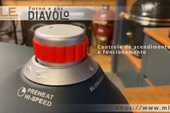 Forno a gás Delivita Diavolo - Controle Acendimento e Funcionamento