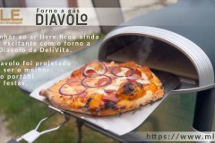 Forno a gás Delivita Diavolo - Pizza