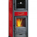 Salamandra a Lenha Nordica - Rossella Plus Forno - bordeaux