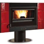 Salamandra Extraflame a Pellets - Esmeralda - Bordeaux