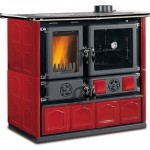 Fogão Nordica a Lenha - Rosa Maiolica - Bordeaux