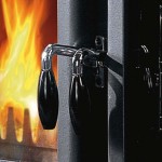 Fogão Nordica a Lenha - Rosa Maiolica - Detalhe 2