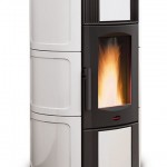 Salamandra a Pellets Extraflame - Iside Idro Ceramica - Branco