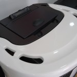 Salamandras a pellets Iside ceramica branco para aquecimento central - topo 2