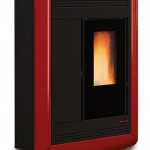 Salamandra Extraflame a Pellets - Souvenir Lux - bordeaux