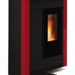 Salamandra Extraflame a Pellets - Souvenir Steel - bordeaux
