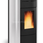 Salamandra aquecimento central - Extraflame Raffaella - Cor Cinza