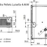 Salamandra Pellets Extraflame - Luisella - Dimensões-I