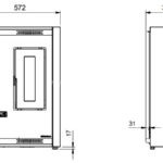 Salamandra Pellets Extraflame - Luisella - Dimensões-II