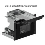 Recuperador de Calor a Pellets Extraflame - Comfort P70 AIR - Gaveta de carregamento de pellets