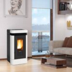 Salamandra Pellets Extraflame - Lucia Plus 12kw Branco - ambiente